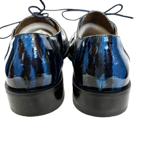 Vintage Zebra Blue Oxford Formal Zoot Suit Dress Shoe Rare OOAK NWOT main image 9